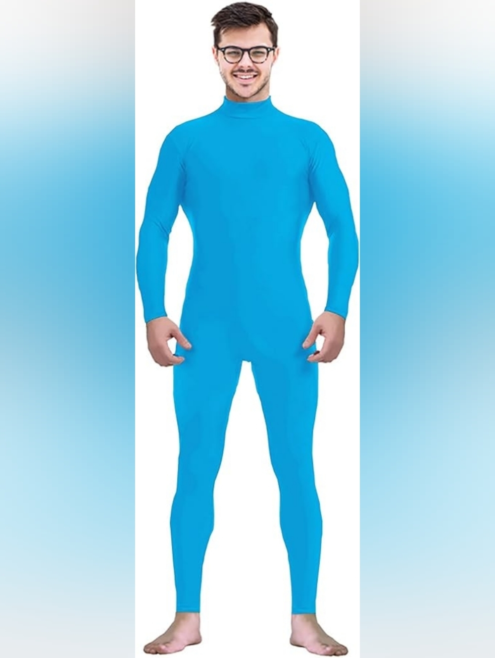 Men's and Women's Stretch Spandex Zentai Unitard Bodysuit Costume Without Hood